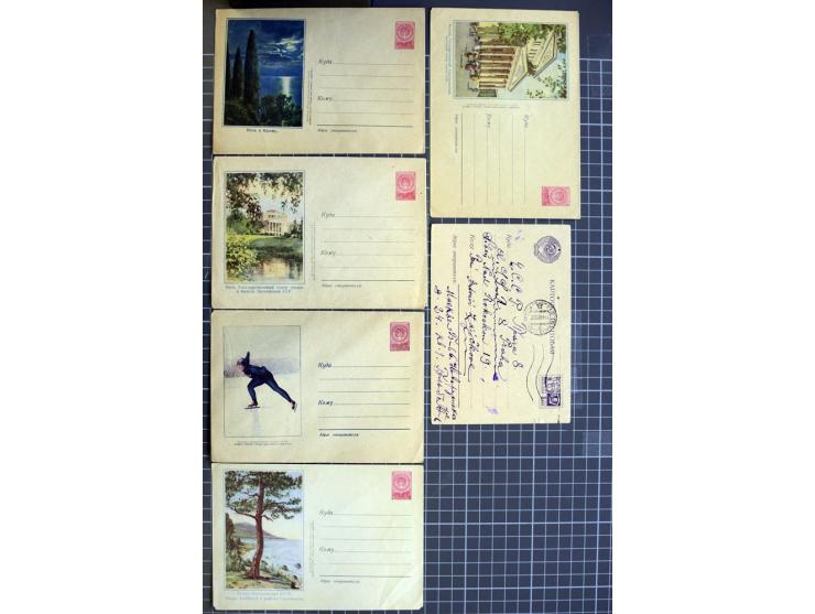 1744/1980 (ca.), umfangreicher Posten mit hunderten meist alten Briefen, Karten und Ganzsachen, dabei Reco, Zensur, Luftpost,