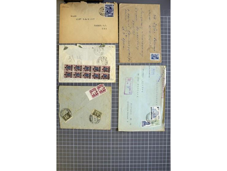 1744/1980 (ca.), umfangreicher Posten mit hunderten meist alten Briefen, Karten und Ganzsachen, dabei Reco, Zensur, Luftpost,