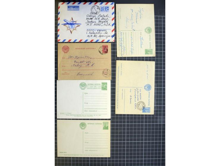 1744/1980 (ca.), umfangreicher Posten mit hunderten meist alten Briefen, Karten und Ganzsachen, dabei Reco, Zensur, Luftpost,