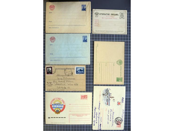 1744/1980 (ca.), umfangreicher Posten mit hunderten meist alten Briefen, Karten und Ganzsachen, dabei Reco, Zensur, Luftpost,
