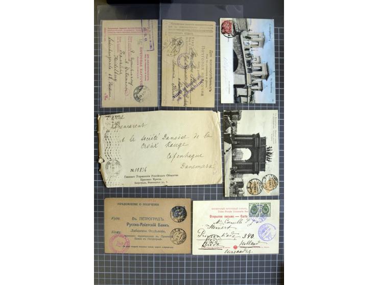 1744/1980 (ca.), umfangreicher Posten mit hunderten meist alten Briefen, Karten und Ganzsachen, dabei Reco, Zensur, Luftpost,