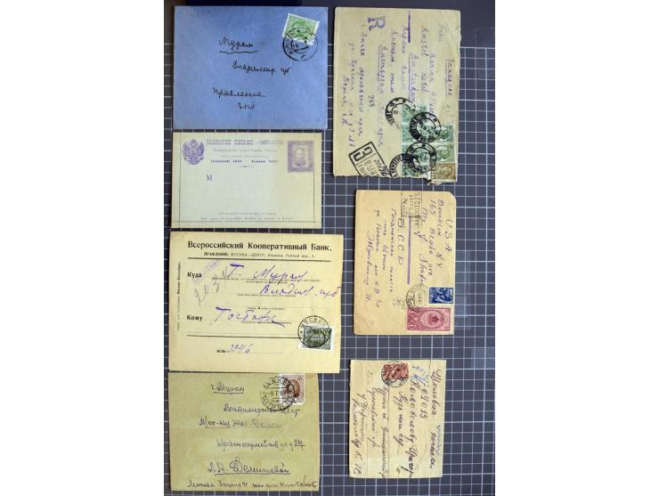 1744/1980 (ca.), umfangreicher Posten mit hunderten meist alten Briefen, Karten und Ganzsachen, dabei Reco, Zensur, Luftpost,