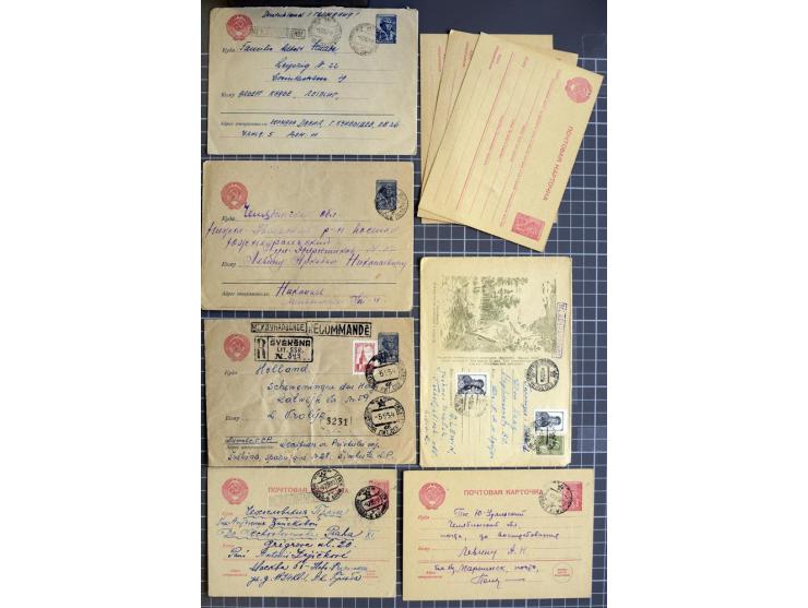 1744/1980 (ca.), umfangreicher Posten mit hunderten meist alten Briefen, Karten und Ganzsachen, dabei Reco, Zensur, Luftpost,