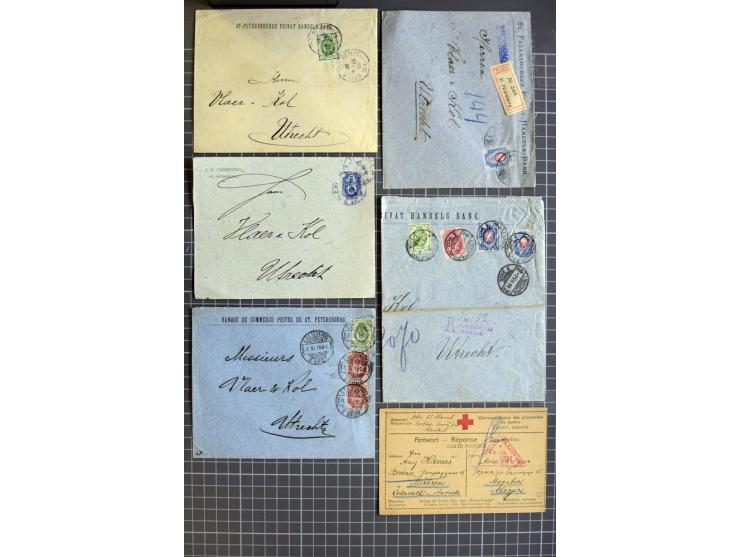 1744/1980 (ca.), umfangreicher Posten mit hunderten meist alten Briefen, Karten und Ganzsachen, dabei Reco, Zensur, Luftpost,