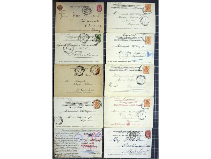 1744/1980 (ca.), umfangreicher Posten mit hunderten meist alten Briefen, Karten und Ganzsachen, dabei Reco, Zensur, Luftpost,