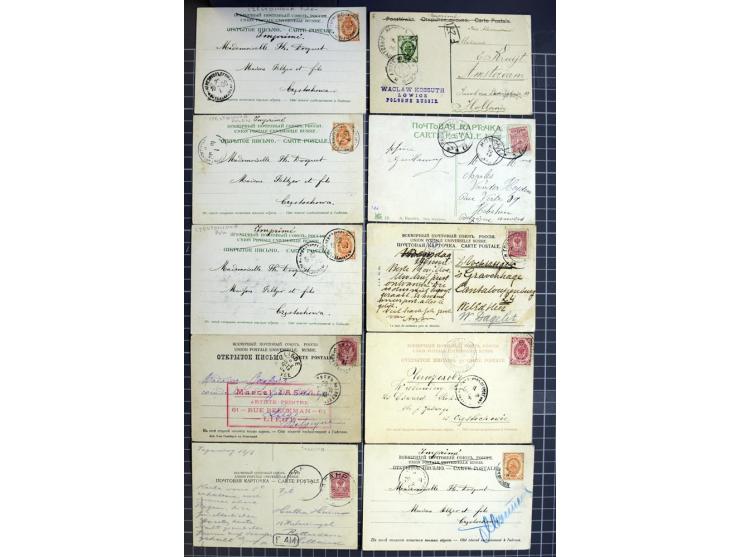 1744/1980 (ca.), umfangreicher Posten mit hunderten meist alten Briefen, Karten und Ganzsachen, dabei Reco, Zensur, Luftpost,