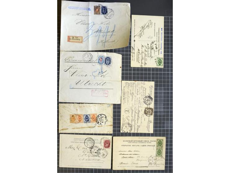 1744/1980 (ca.), umfangreicher Posten mit hunderten meist alten Briefen, Karten und Ganzsachen, dabei Reco, Zensur, Luftpost,
