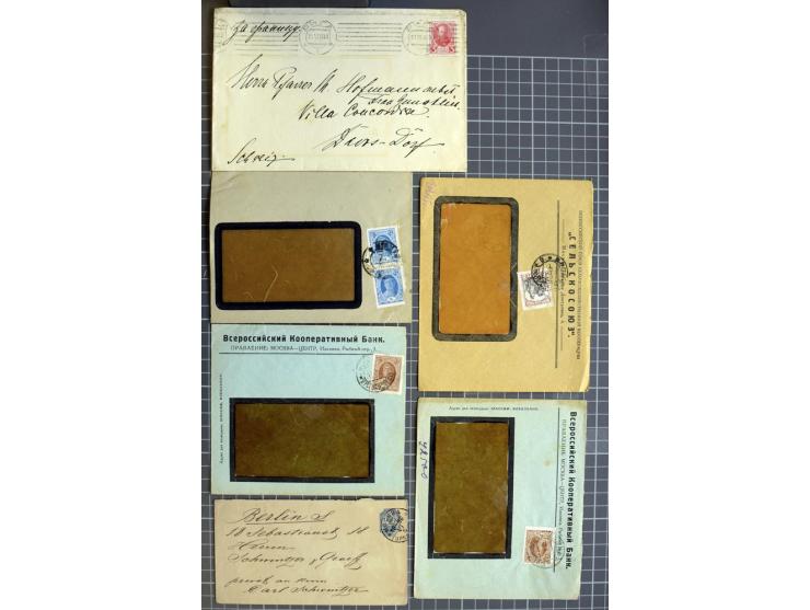 1744/1980 (ca.), umfangreicher Posten mit hunderten meist alten Briefen, Karten und Ganzsachen, dabei Reco, Zensur, Luftpost,
