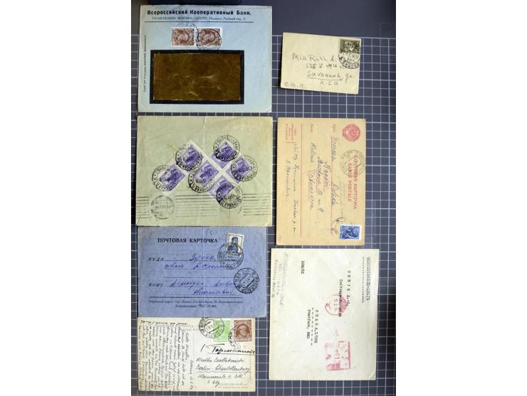 1744/1980 (ca.), umfangreicher Posten mit hunderten meist alten Briefen, Karten und Ganzsachen, dabei Reco, Zensur, Luftpost,