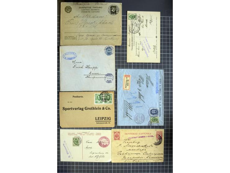 1744/1980 (ca.), umfangreicher Posten mit hunderten meist alten Briefen, Karten und Ganzsachen, dabei Reco, Zensur, Luftpost,