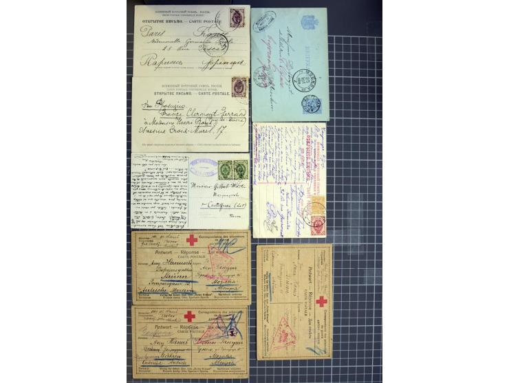 1744/1980 (ca.), umfangreicher Posten mit hunderten meist alten Briefen, Karten und Ganzsachen, dabei Reco, Zensur, Luftpost,