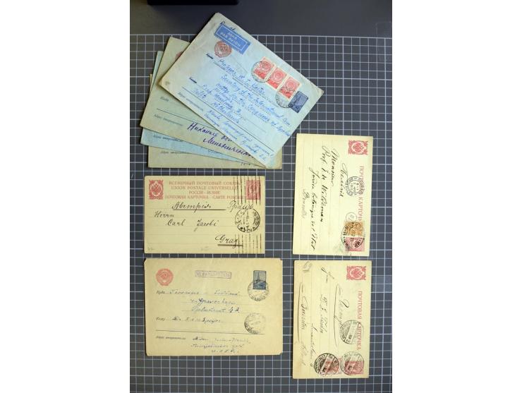 1744/1980 (ca.), umfangreicher Posten mit hunderten meist alten Briefen, Karten und Ganzsachen, dabei Reco, Zensur, Luftpost,