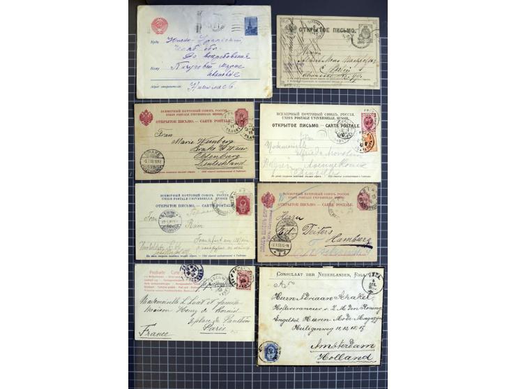 1744/1980 (ca.), umfangreicher Posten mit hunderten meist alten Briefen, Karten und Ganzsachen, dabei Reco, Zensur, Luftpost,