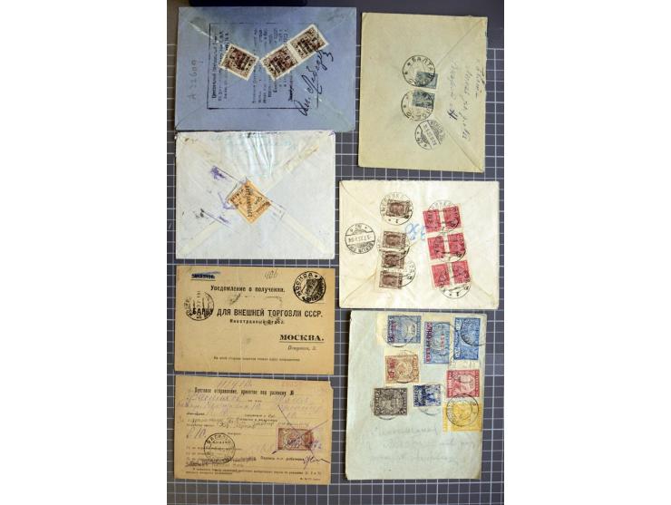 1744/1980 (ca.), umfangreicher Posten mit hunderten meist alten Briefen, Karten und Ganzsachen, dabei Reco, Zensur, Luftpost,