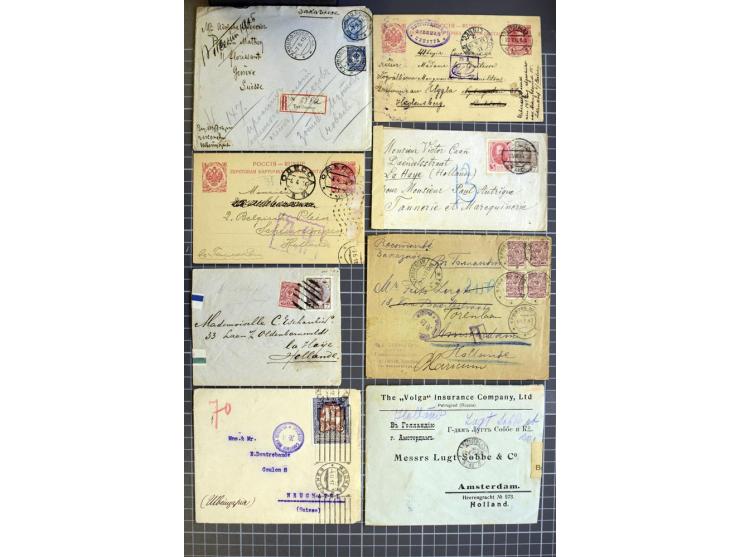 1744/1980 (ca.), umfangreicher Posten mit hunderten meist alten Briefen, Karten und Ganzsachen, dabei Reco, Zensur, Luftpost,