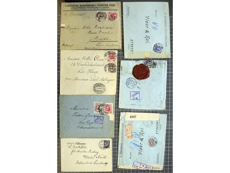 1744/1980 (ca.), umfangreicher Posten mit hunderten meist alten Briefen, Karten und Ganzsachen, dabei Reco, Zensur, Luftpost,