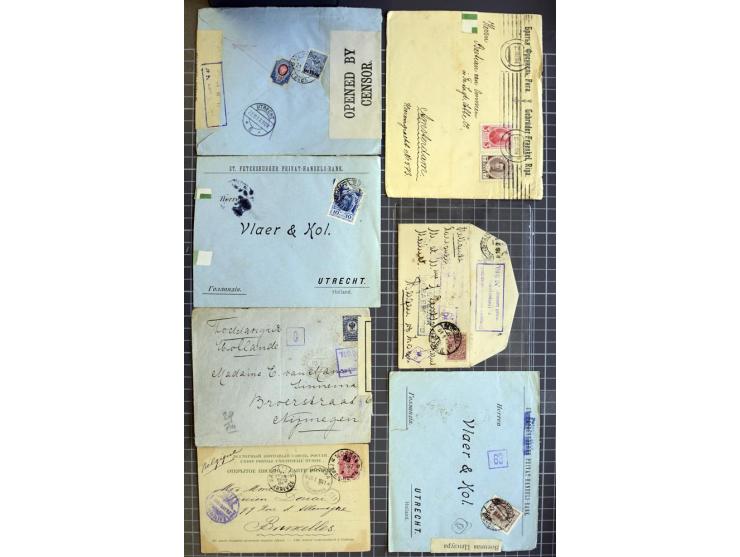 1744/1980 (ca.), umfangreicher Posten mit hunderten meist alten Briefen, Karten und Ganzsachen, dabei Reco, Zensur, Luftpost,
