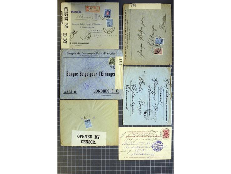 1744/1980 (ca.), umfangreicher Posten mit hunderten meist alten Briefen, Karten und Ganzsachen, dabei Reco, Zensur, Luftpost,
