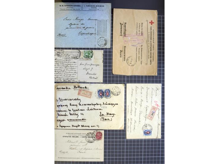 1744/1980 (ca.), umfangreicher Posten mit hunderten meist alten Briefen, Karten und Ganzsachen, dabei Reco, Zensur, Luftpost,