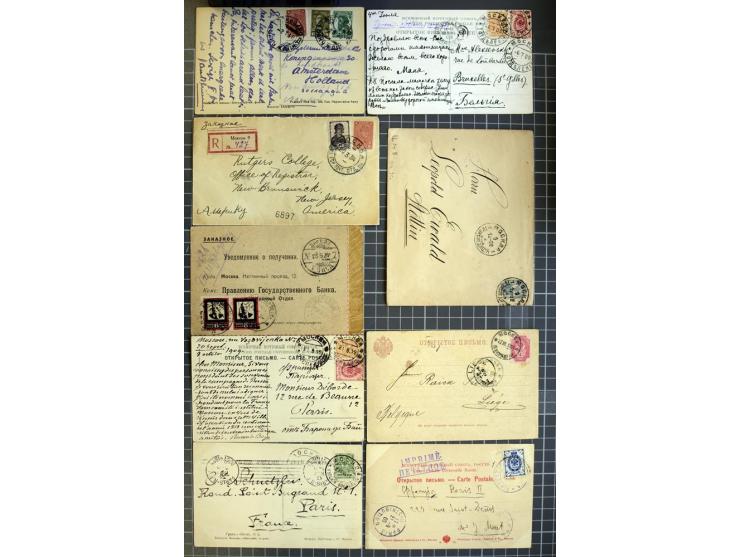 1744/1980 (ca.), umfangreicher Posten mit hunderten meist alten Briefen, Karten und Ganzsachen, dabei Reco, Zensur, Luftpost,