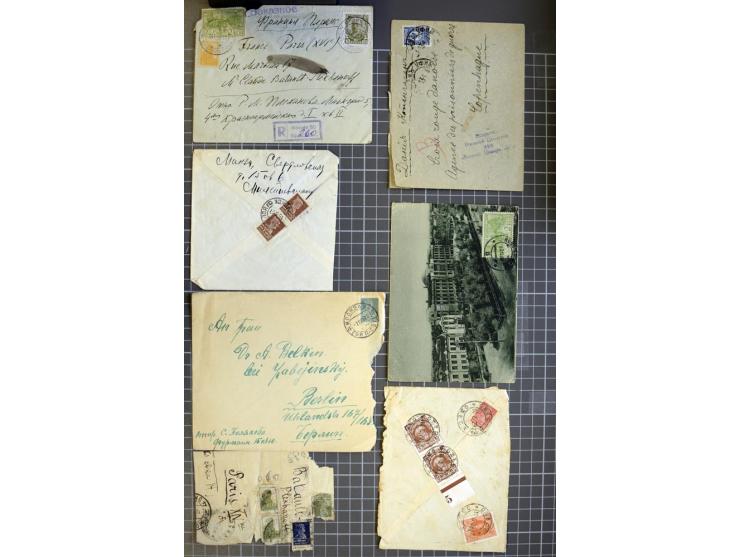 1744/1980 (ca.), umfangreicher Posten mit hunderten meist alten Briefen, Karten und Ganzsachen, dabei Reco, Zensur, Luftpost,