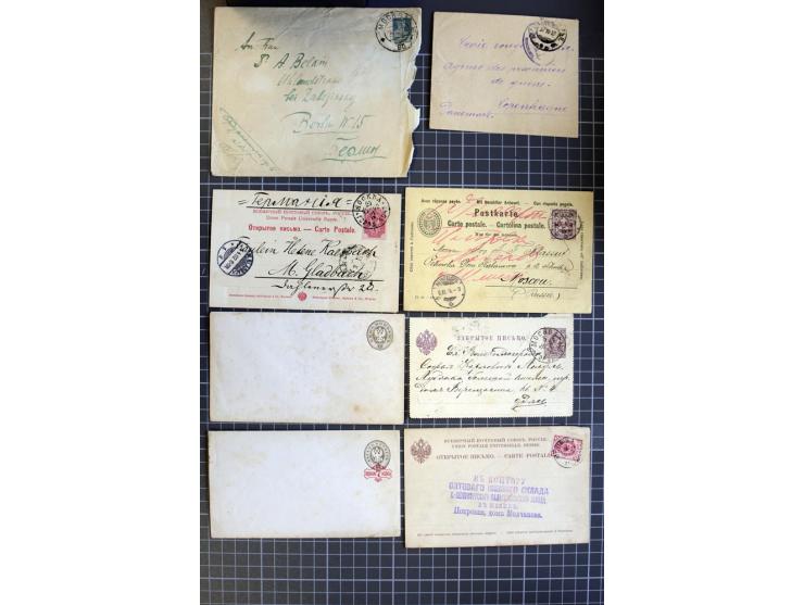 1744/1980 (ca.), umfangreicher Posten mit hunderten meist alten Briefen, Karten und Ganzsachen, dabei Reco, Zensur, Luftpost,