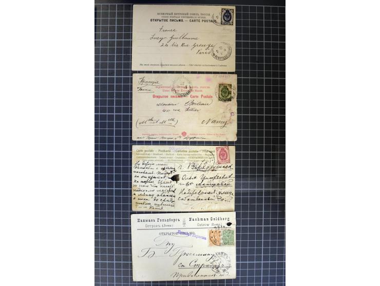 1744/1980 (ca.), umfangreicher Posten mit hunderten meist alten Briefen, Karten und Ganzsachen, dabei Reco, Zensur, Luftpost,