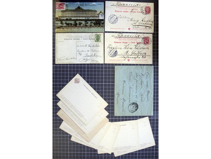 1744/1980 (ca.), umfangreicher Posten mit hunderten meist alten Briefen, Karten und Ganzsachen, dabei Reco, Zensur, Luftpost,
