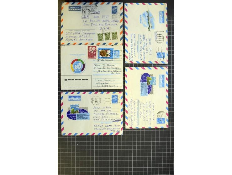 1744/1980 (ca.), umfangreicher Posten mit hunderten meist alten Briefen, Karten und Ganzsachen, dabei Reco, Zensur, Luftpost,