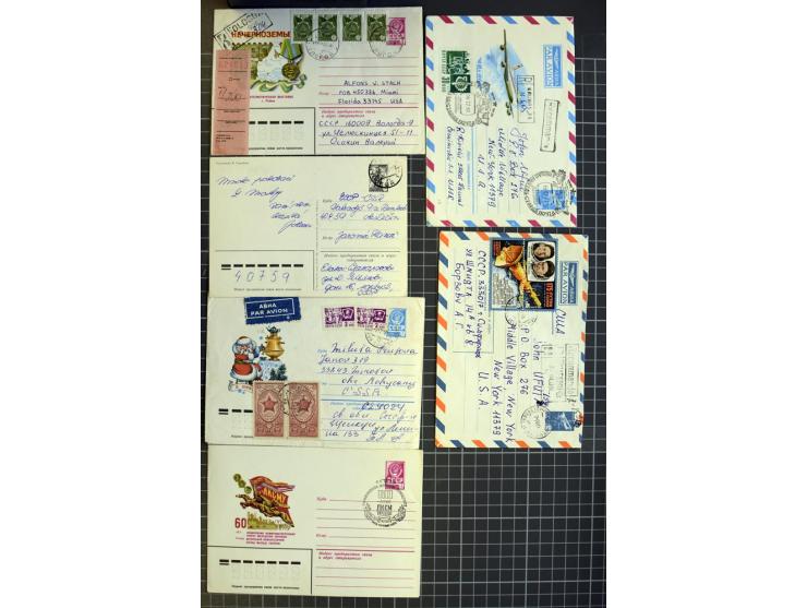 1744/1980 (ca.), umfangreicher Posten mit hunderten meist alten Briefen, Karten und Ganzsachen, dabei Reco, Zensur, Luftpost,