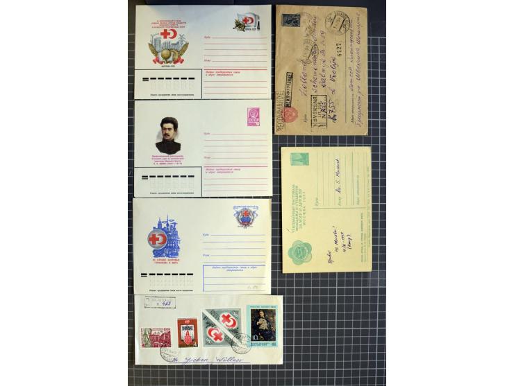 1744/1980 (ca.), umfangreicher Posten mit hunderten meist alten Briefen, Karten und Ganzsachen, dabei Reco, Zensur, Luftpost,