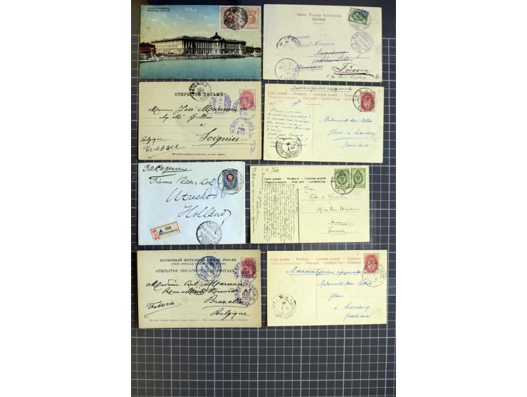 1744/1980 (ca.), umfangreicher Posten mit hunderten meist alten Briefen, Karten und Ganzsachen, dabei Reco, Zensur, Luftpost,