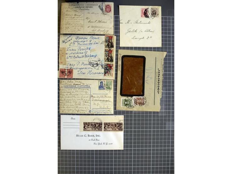 1744/1980 (ca.), umfangreicher Posten mit hunderten meist alten Briefen, Karten und Ganzsachen, dabei Reco, Zensur, Luftpost,