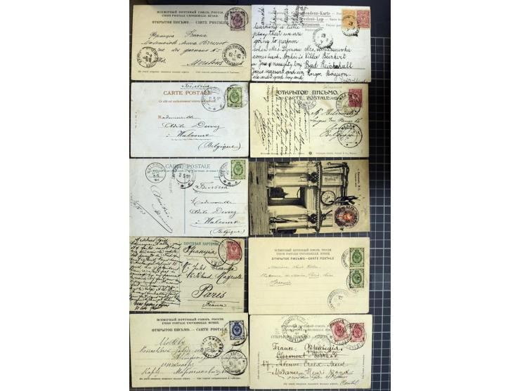 1744/1980 (ca.), umfangreicher Posten mit hunderten meist alten Briefen, Karten und Ganzsachen, dabei Reco, Zensur, Luftpost,
