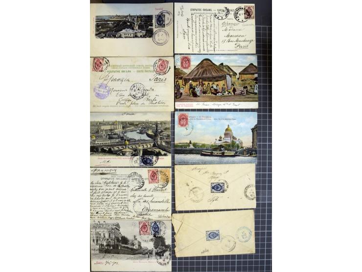 1744/1980 (ca.), umfangreicher Posten mit hunderten meist alten Briefen, Karten und Ganzsachen, dabei Reco, Zensur, Luftpost,