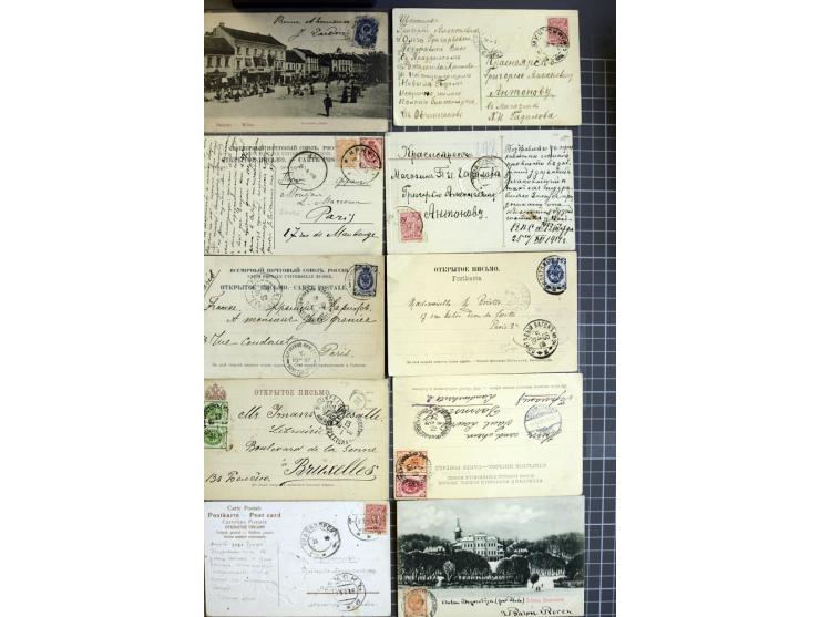 1744/1980 (ca.), umfangreicher Posten mit hunderten meist alten Briefen, Karten und Ganzsachen, dabei Reco, Zensur, Luftpost,