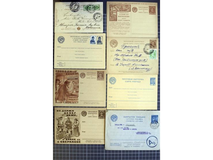 1744/1980 (ca.), umfangreicher Posten mit hunderten meist alten Briefen, Karten und Ganzsachen, dabei Reco, Zensur, Luftpost,