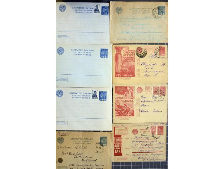 1744/1980 (ca.), umfangreicher Posten mit hunderten meist alten Briefen, Karten und Ganzsachen, dabei Reco, Zensur, Luftpost,