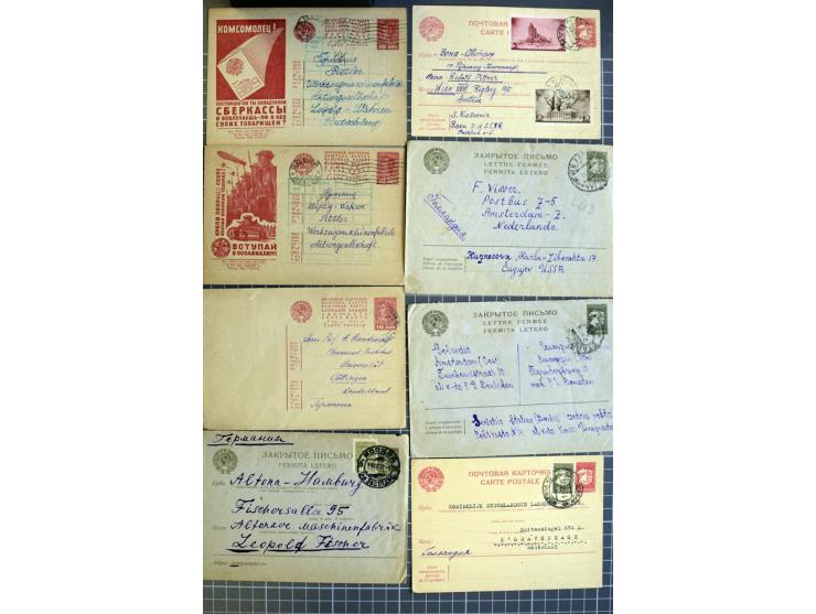 1744/1980 (ca.), umfangreicher Posten mit hunderten meist alten Briefen, Karten und Ganzsachen, dabei Reco, Zensur, Luftpost,