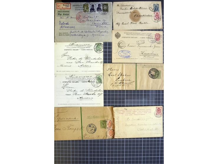1744/1980 (ca.), umfangreicher Posten mit hunderten meist alten Briefen, Karten und Ganzsachen, dabei Reco, Zensur, Luftpost,