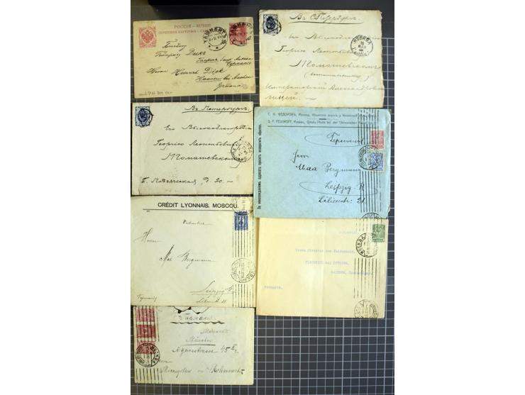 1744/1980 (ca.), umfangreicher Posten mit hunderten meist alten Briefen, Karten und Ganzsachen, dabei Reco, Zensur, Luftpost,