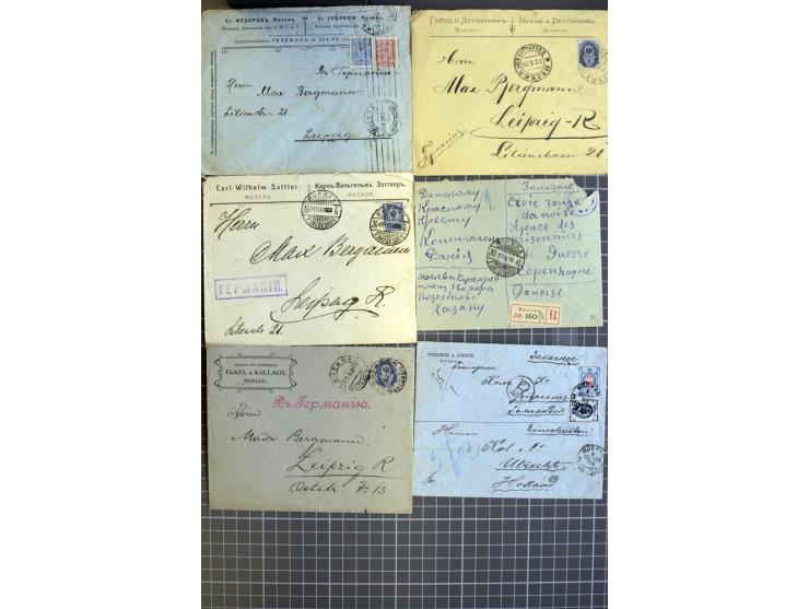 1744/1980 (ca.), umfangreicher Posten mit hunderten meist alten Briefen, Karten und Ganzsachen, dabei Reco, Zensur, Luftpost,
