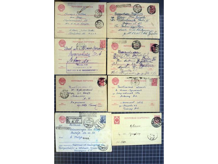 1744/1980 (ca.), umfangreicher Posten mit hunderten meist alten Briefen, Karten und Ganzsachen, dabei Reco, Zensur, Luftpost,