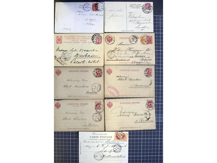 1744/1980 (ca.), umfangreicher Posten mit hunderten meist alten Briefen, Karten und Ganzsachen, dabei Reco, Zensur, Luftpost,