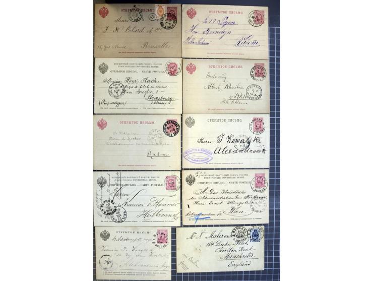 1744/1980 (ca.), umfangreicher Posten mit hunderten meist alten Briefen, Karten und Ganzsachen, dabei Reco, Zensur, Luftpost,