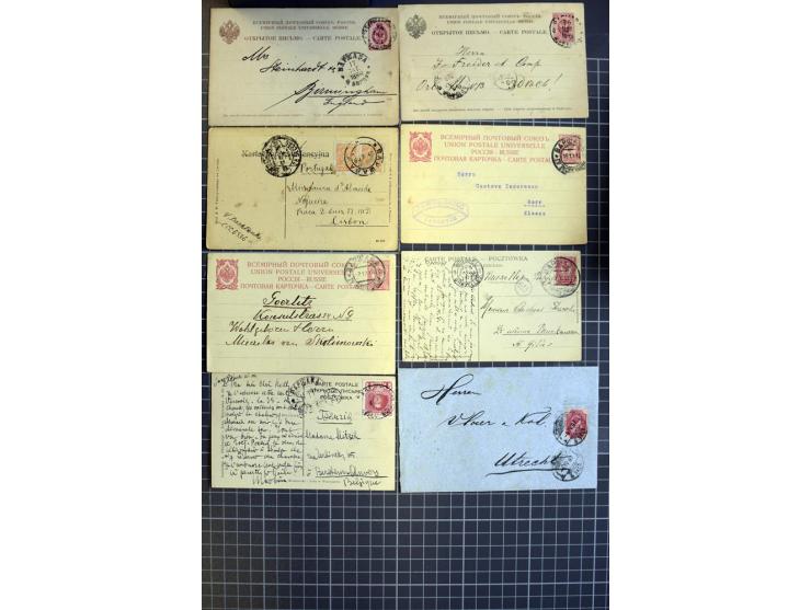 1744/1980 (ca.), umfangreicher Posten mit hunderten meist alten Briefen, Karten und Ganzsachen, dabei Reco, Zensur, Luftpost,