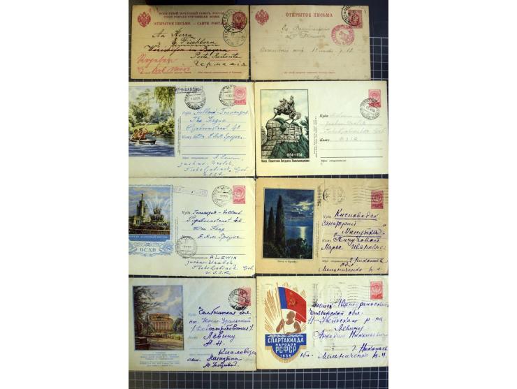 1744/1980 (ca.), umfangreicher Posten mit hunderten meist alten Briefen, Karten und Ganzsachen, dabei Reco, Zensur, Luftpost,