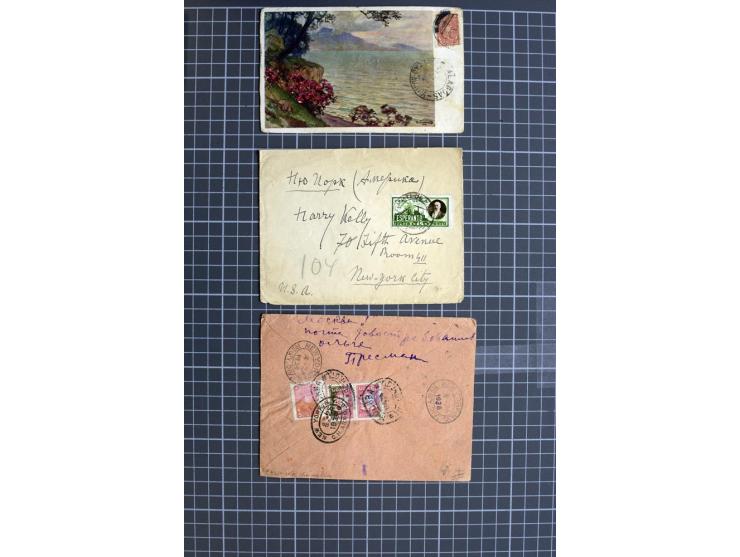 1744/1980 (ca.), umfangreicher Posten mit hunderten meist alten Briefen, Karten und Ganzsachen, dabei Reco, Zensur, Luftpost,
