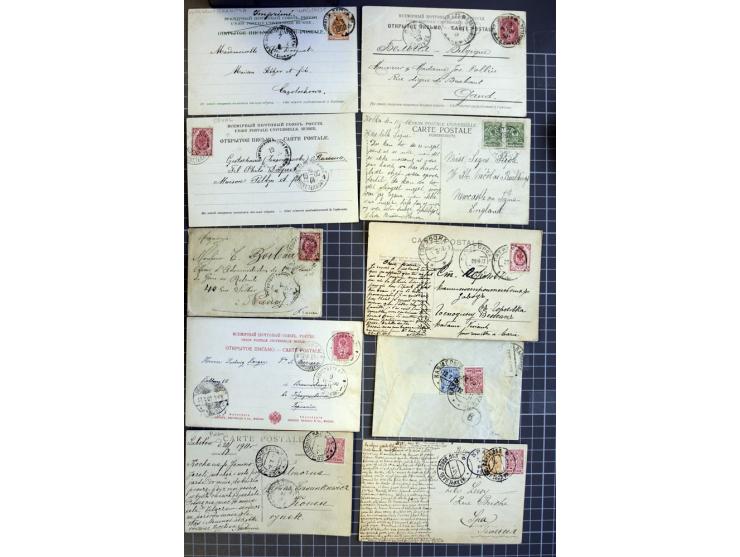 1744/1980 (ca.), umfangreicher Posten mit hunderten meist alten Briefen, Karten und Ganzsachen, dabei Reco, Zensur, Luftpost,