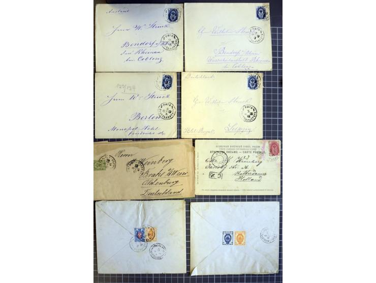 1744/1980 (ca.), umfangreicher Posten mit hunderten meist alten Briefen, Karten und Ganzsachen, dabei Reco, Zensur, Luftpost,
